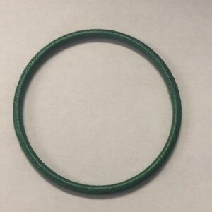 Green knit bracelet